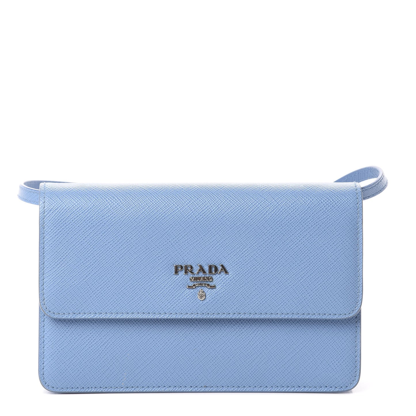 Saffiano Metal Flap Wallet With Strap Astrale