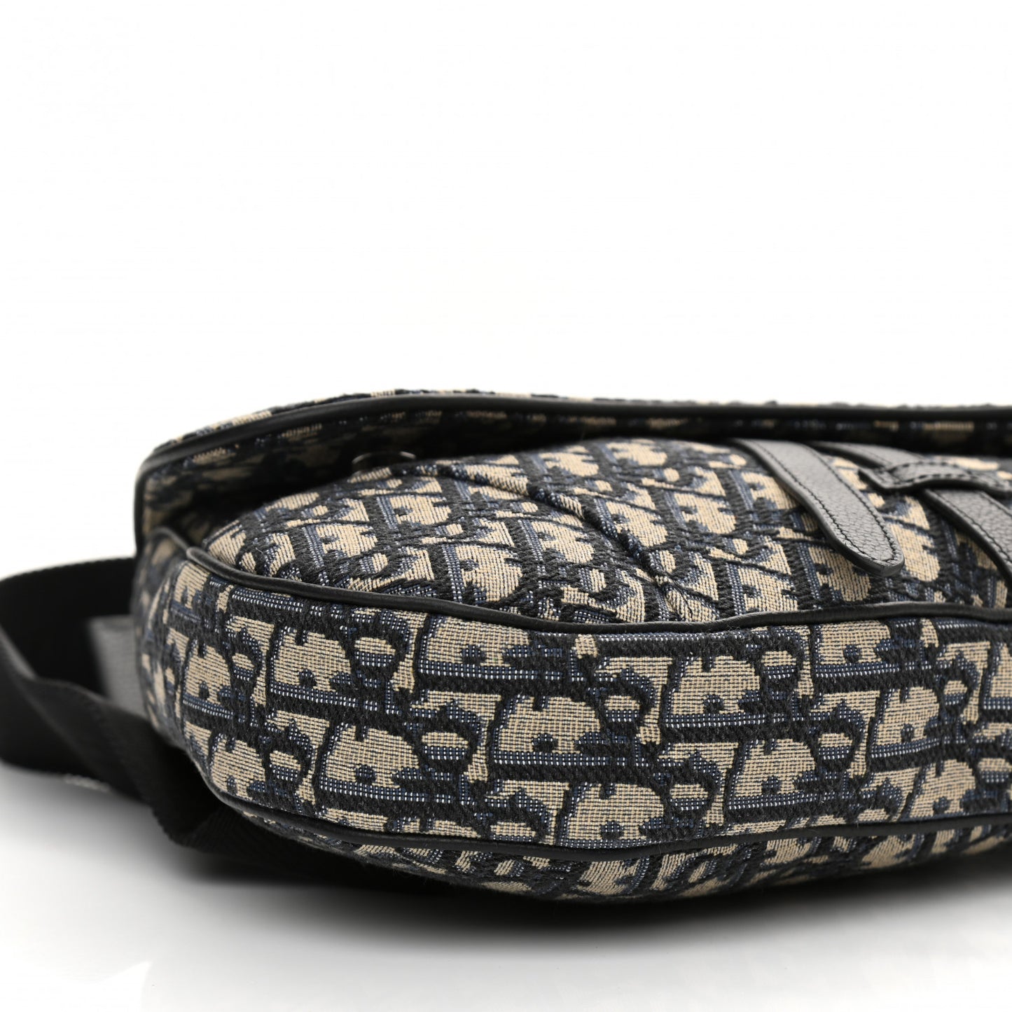 Oblique Mens Saddle Bag Blue