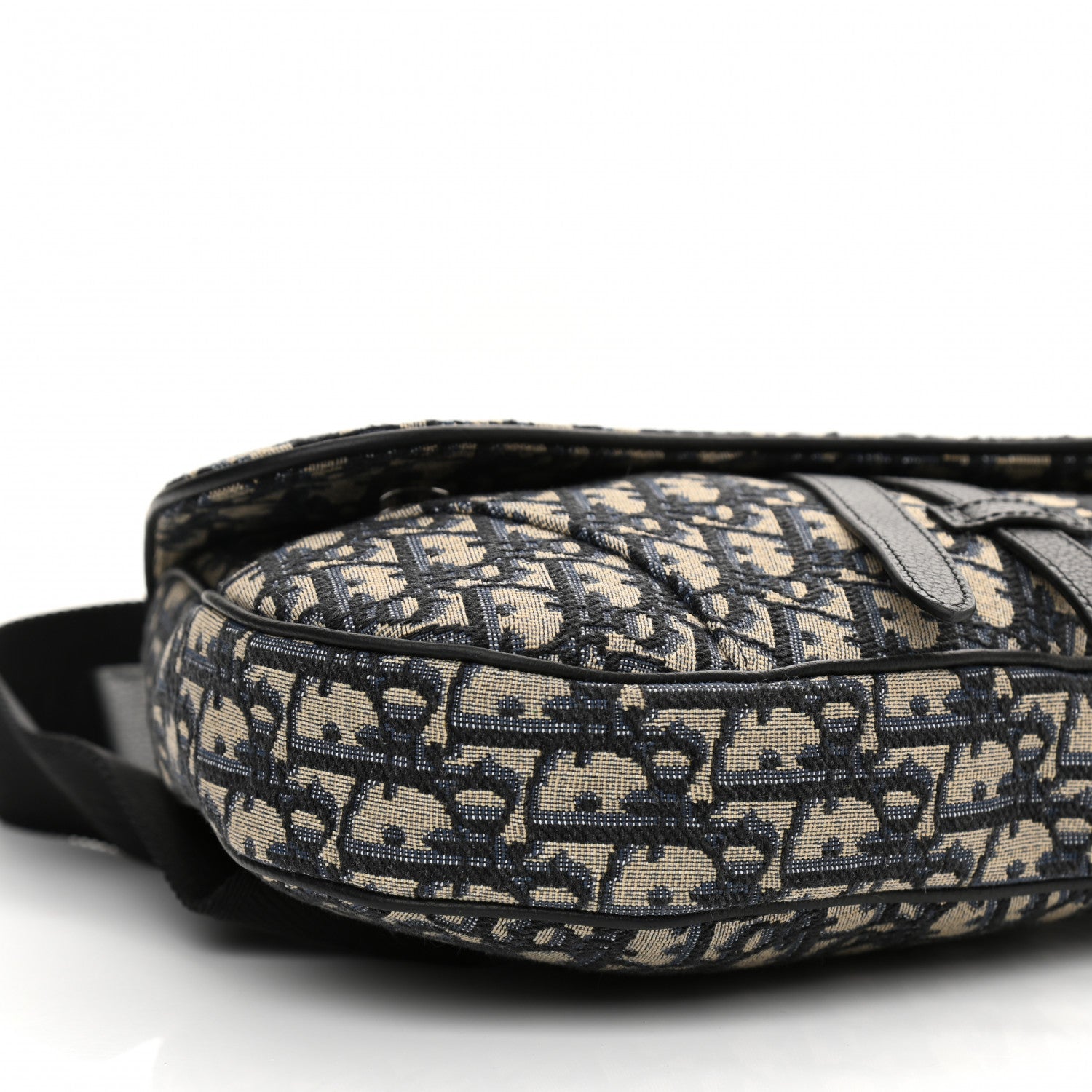 Christian Dior Oblique Mens Saddle Bag Blue 8 of 9