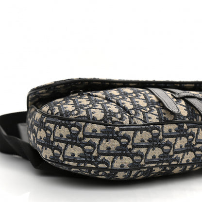 Christian Dior Oblique Mens Saddle Bag Blue 8 of 9