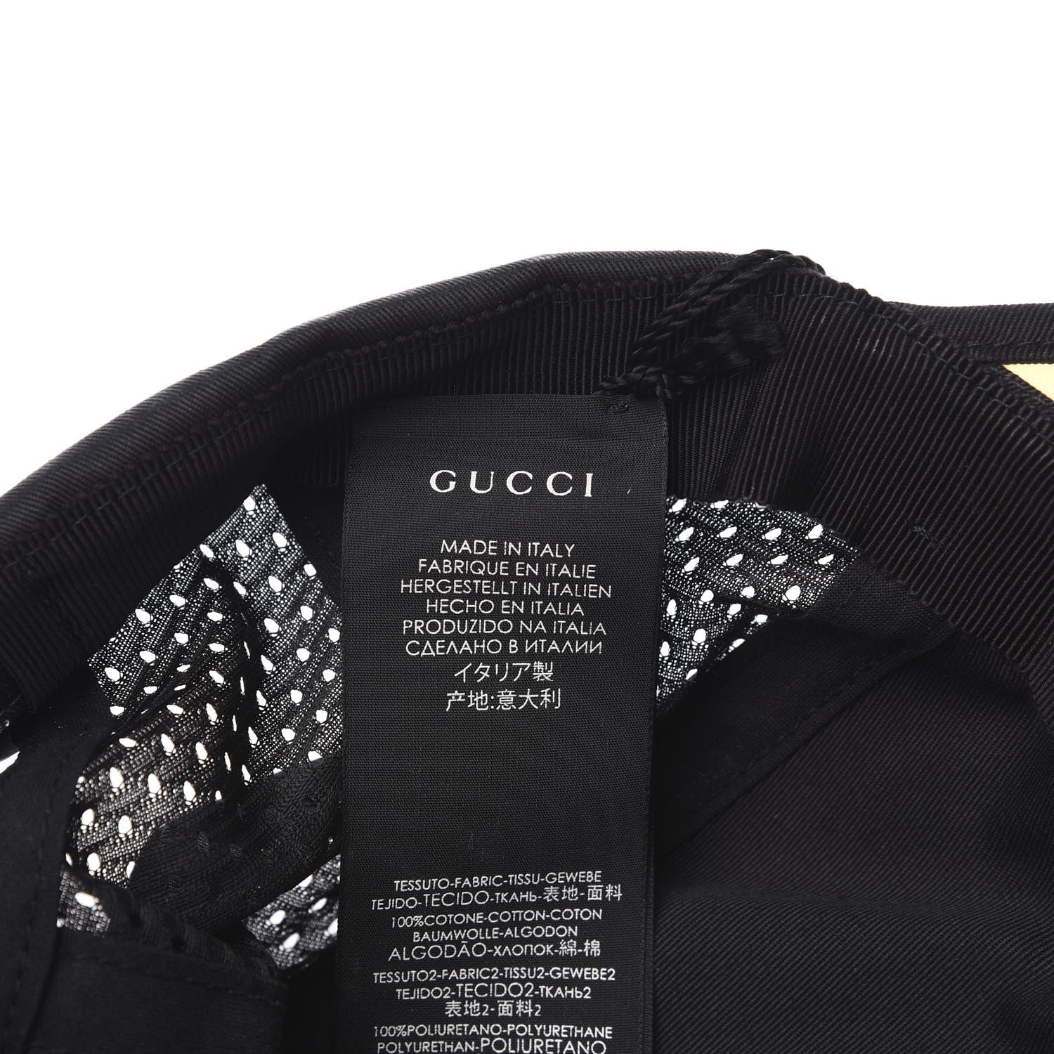 Gucci Cotton Embroidered Bunny Baseball Hat M Black 5 of 8