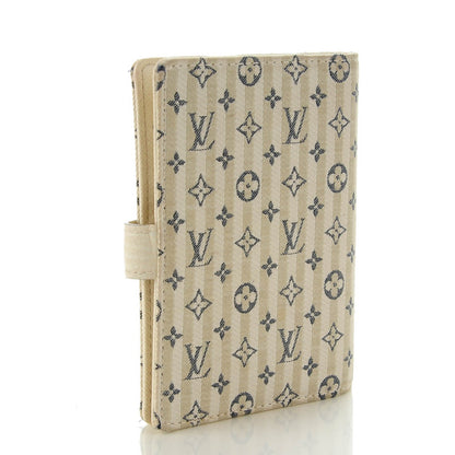Louis Vuitton Mini Lin Croisette Small Ring Agenda Blue 3 of 7