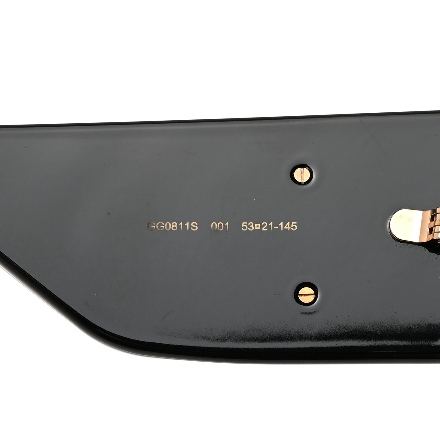 Acetate Rectangular Sunglasses GG0811S Black