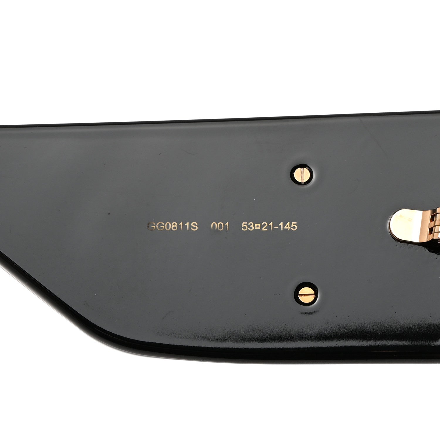 Gucci Acetate Rectangular Sunglasses GG0811S Black 5 of 7