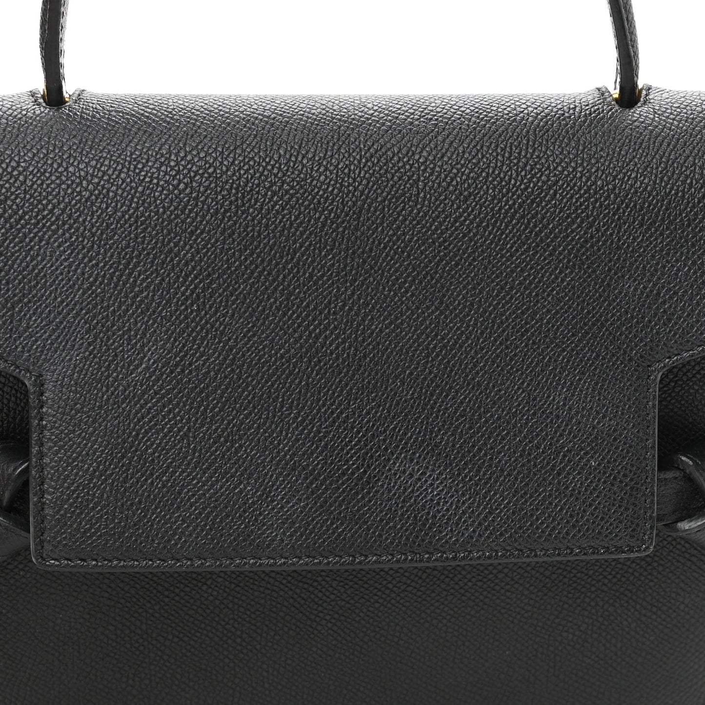 Grained Calfskin Micro Belt Bag Black
