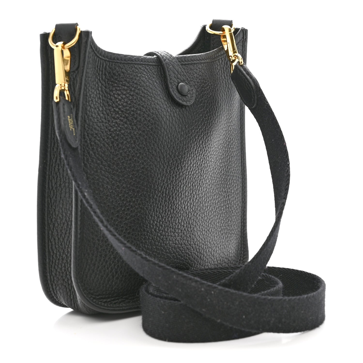 Hermes Taurillon Clemence Evelyne TPM Black 3 of 10