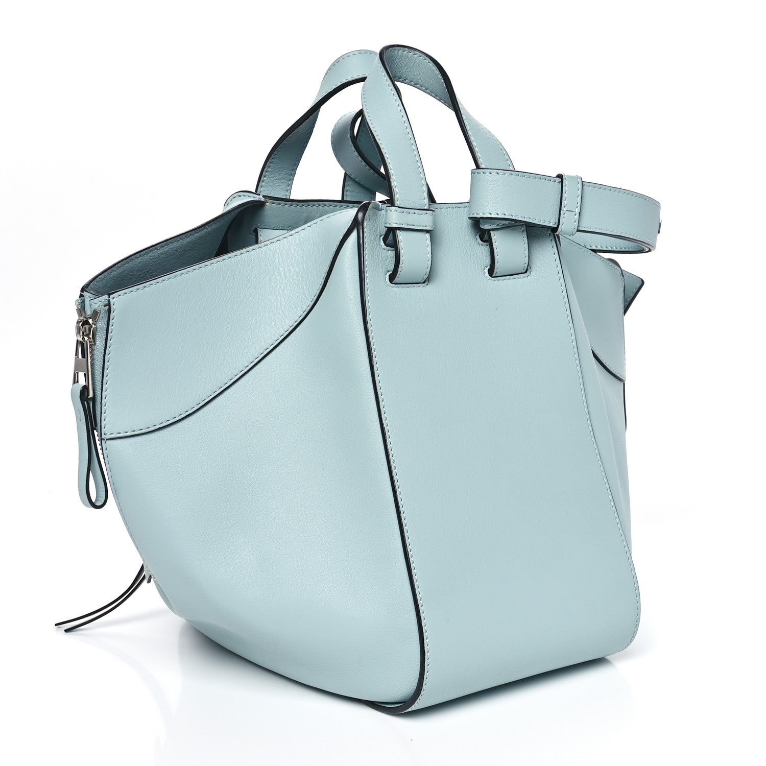 Loewe Calfskin Medium Hammock Shoulder Bag Aqua 3 of 10