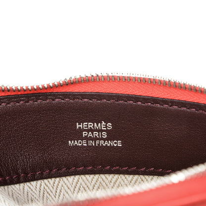 Hermes Milo Lambskin Swift Calfskin Tohubohu Pouch PM Rose Jaipur Prune 6 of 7