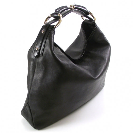Gucci Leather Large Horsebit Chain Hobo 3 of 10