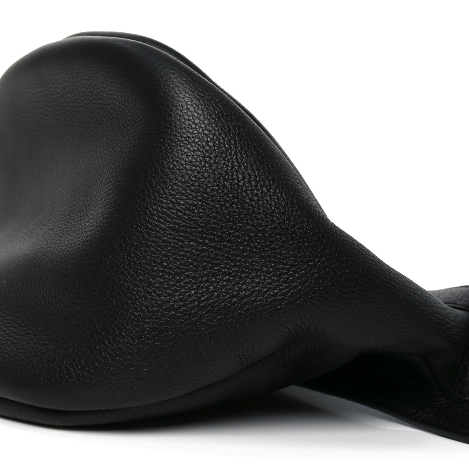 The Row Grained Calfskin Large Slouchy Banana Bag Black 18 of 19