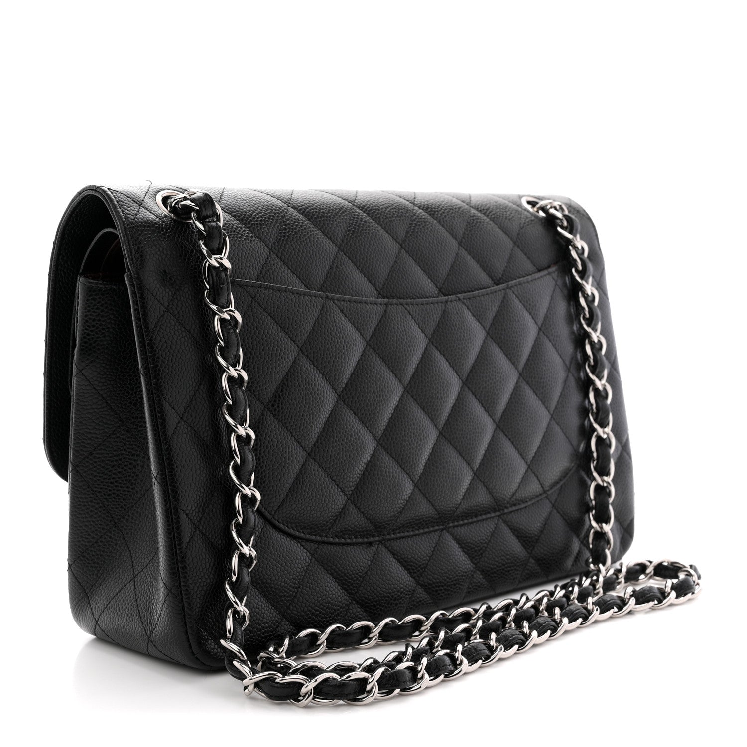 Chanel Caviar Quilted Jumbo Double Flap Black 3 of 11