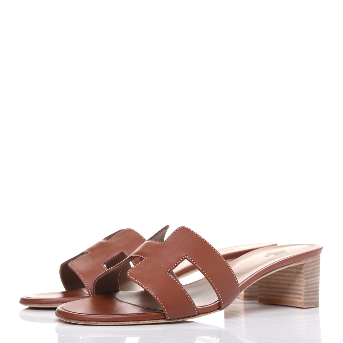 Calfskin Oasis Sandals 41 Gold