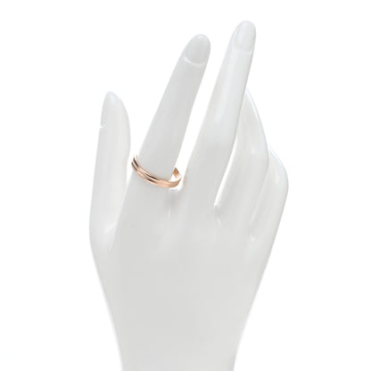 Boucheron 18K Rose Gold Double Godron Wedding Band Ring 60 9 2 of 4