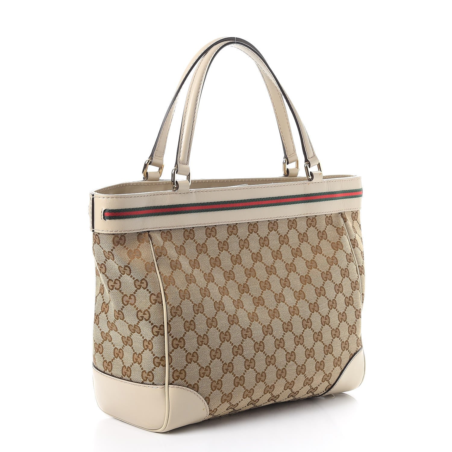 Gucci Monogram Web Medium Mayfair Tote Off White 3 of 9