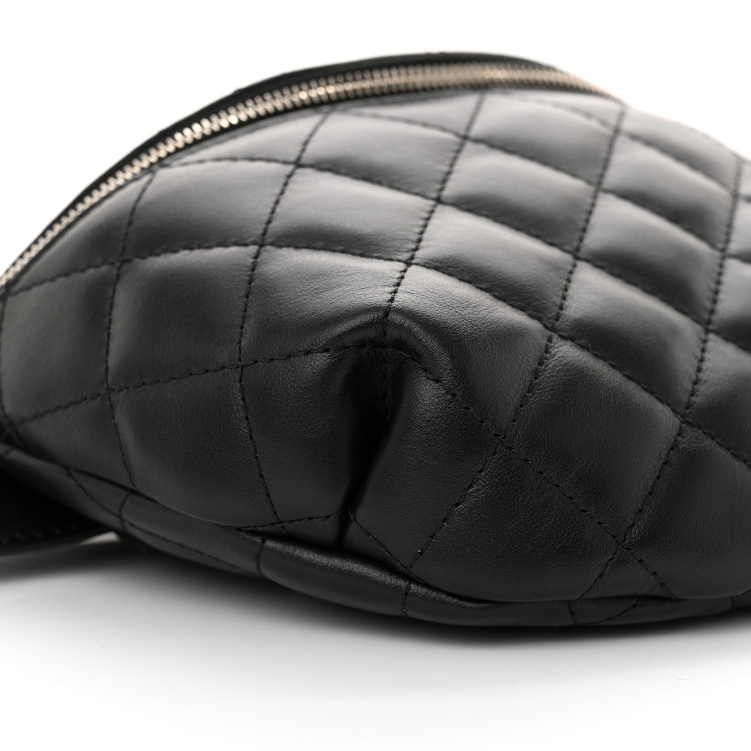 Chanel Calfskin Quilted Waist Belt Bag Black 10 of 11