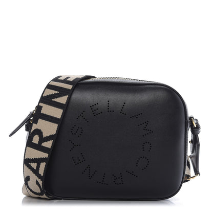 Stella McCartney Eco Alter Nappa Perforated Logo Mini Bag Black 1 of 8
