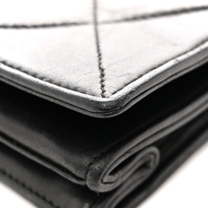 Chanel Lambskin Quilted Diamond CC Flap Black 16 of 16