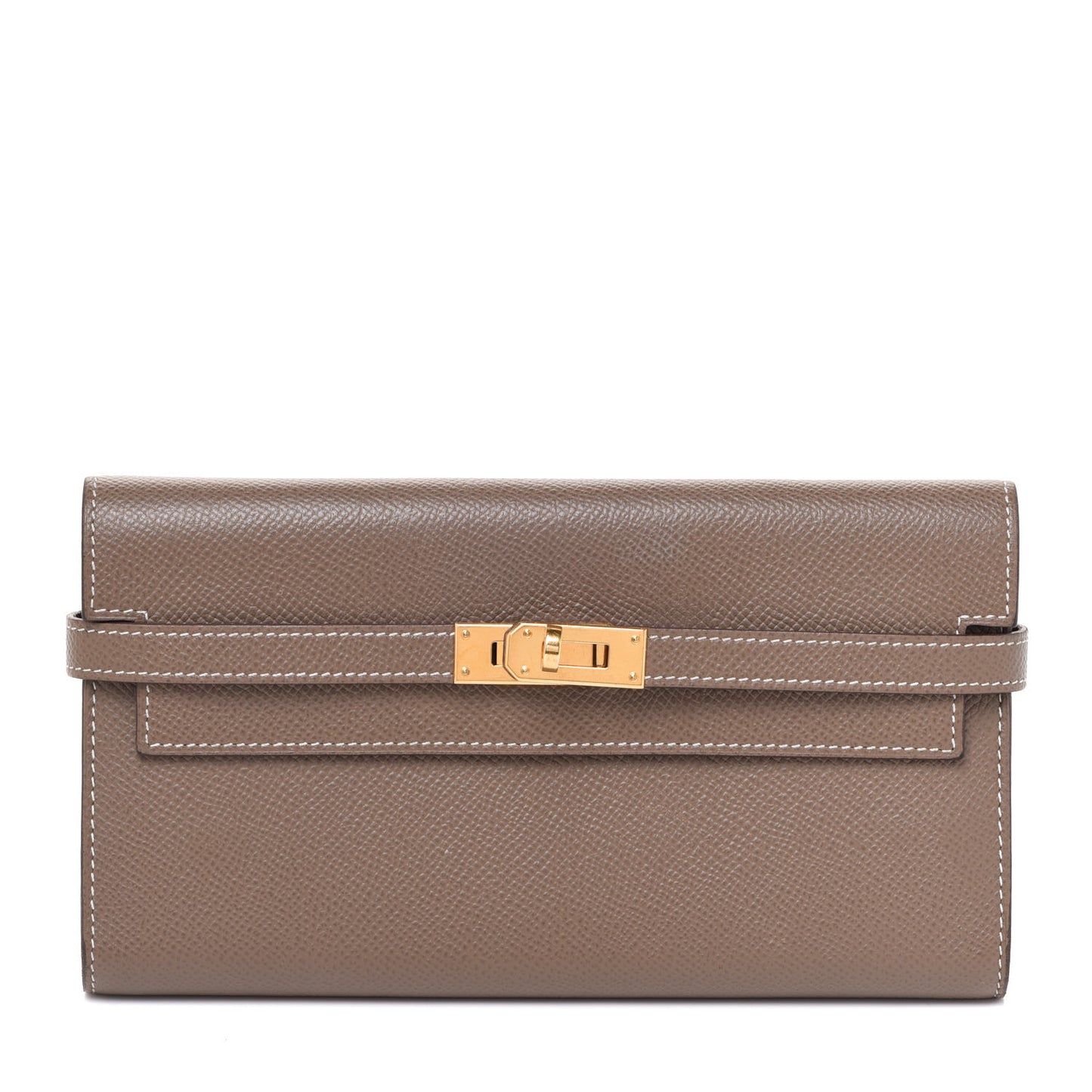 Epsom Kelly Longue Wallet Etoupe