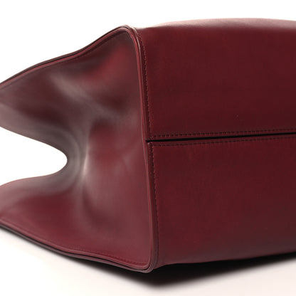 The Row Polished Saddle Calfskin Alexia Bag Amaranto 9 of 11