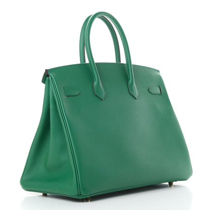 Hermes Epsom Birkin 35 Vert Vertigo 3 of 16
