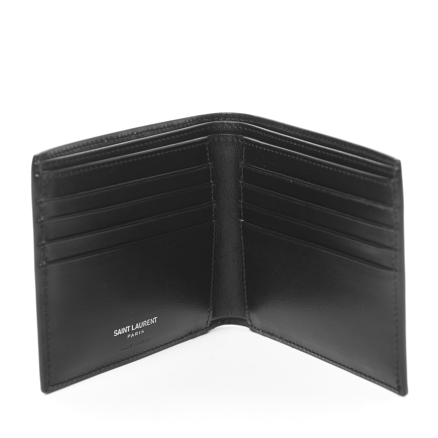 Saint Laurent Smooth Calfskin Monogram East West Wallet Black 5 of 7