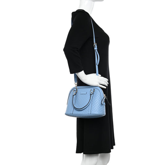 Microguccissima Mini Dome Bag Mineral Blue