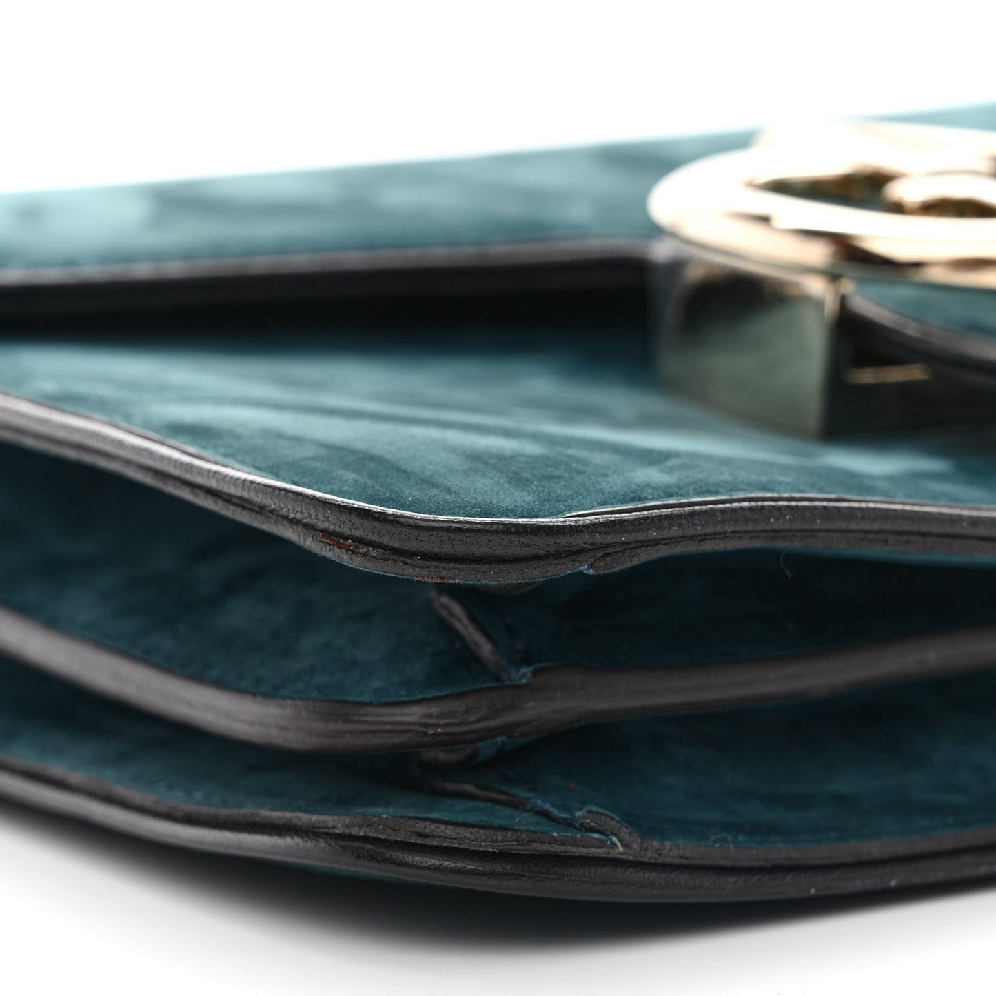 Suede Calfskin Small 1973 Shoulder Flap Bag Blue