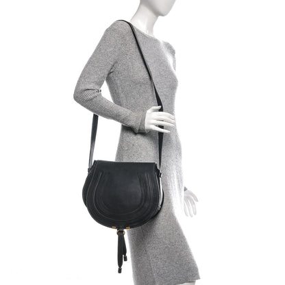 Chloe Calfskin Medium Marcie Round Crossbody Bag Black 2 of 6