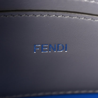 Fendi Cuoio Romano Vitello Cover Bi-Color Peekaboo I See U X Cross Satchel Bleu Royal Acciaio 8 of 13