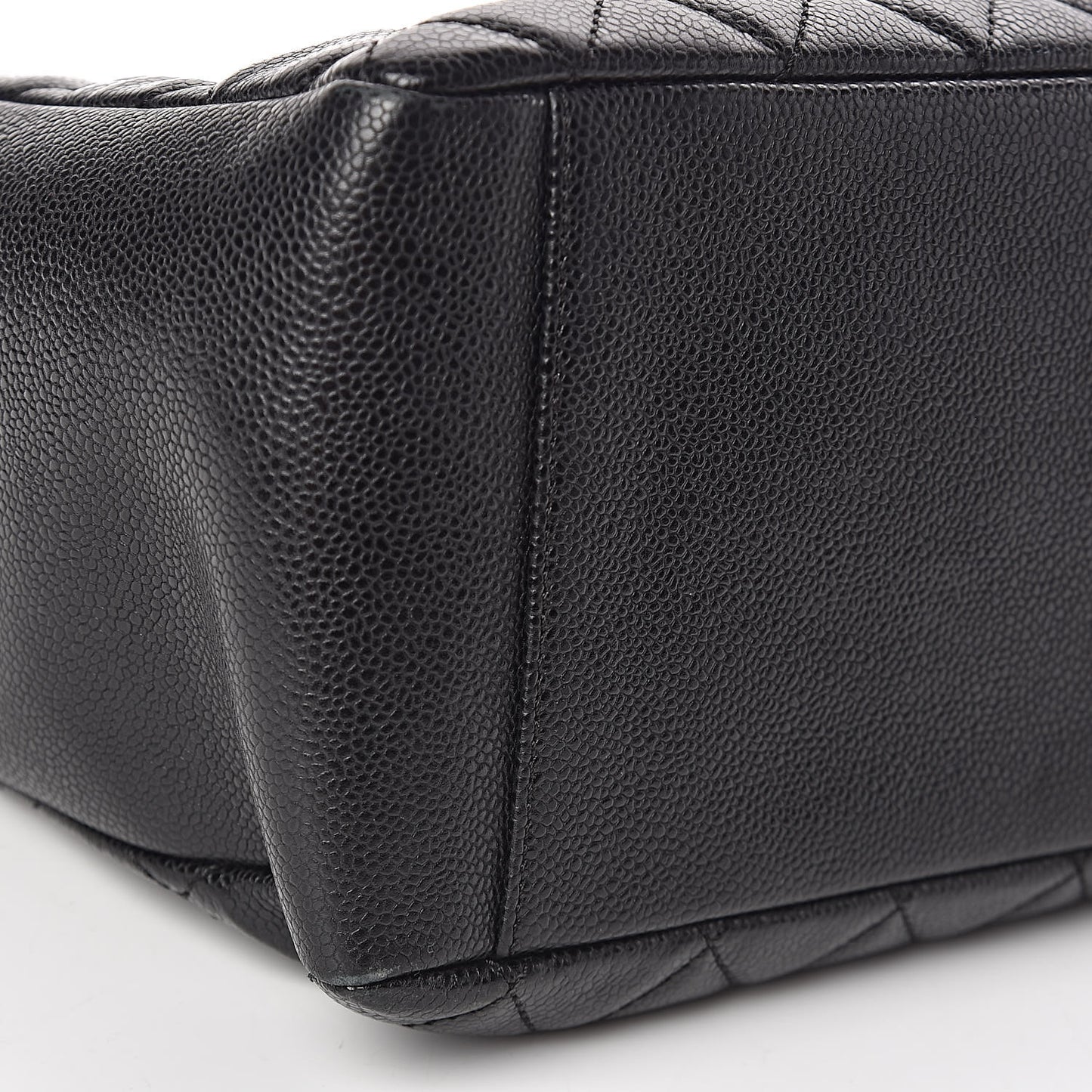 Caviar Quilted Grand Shopping Tote GST Black