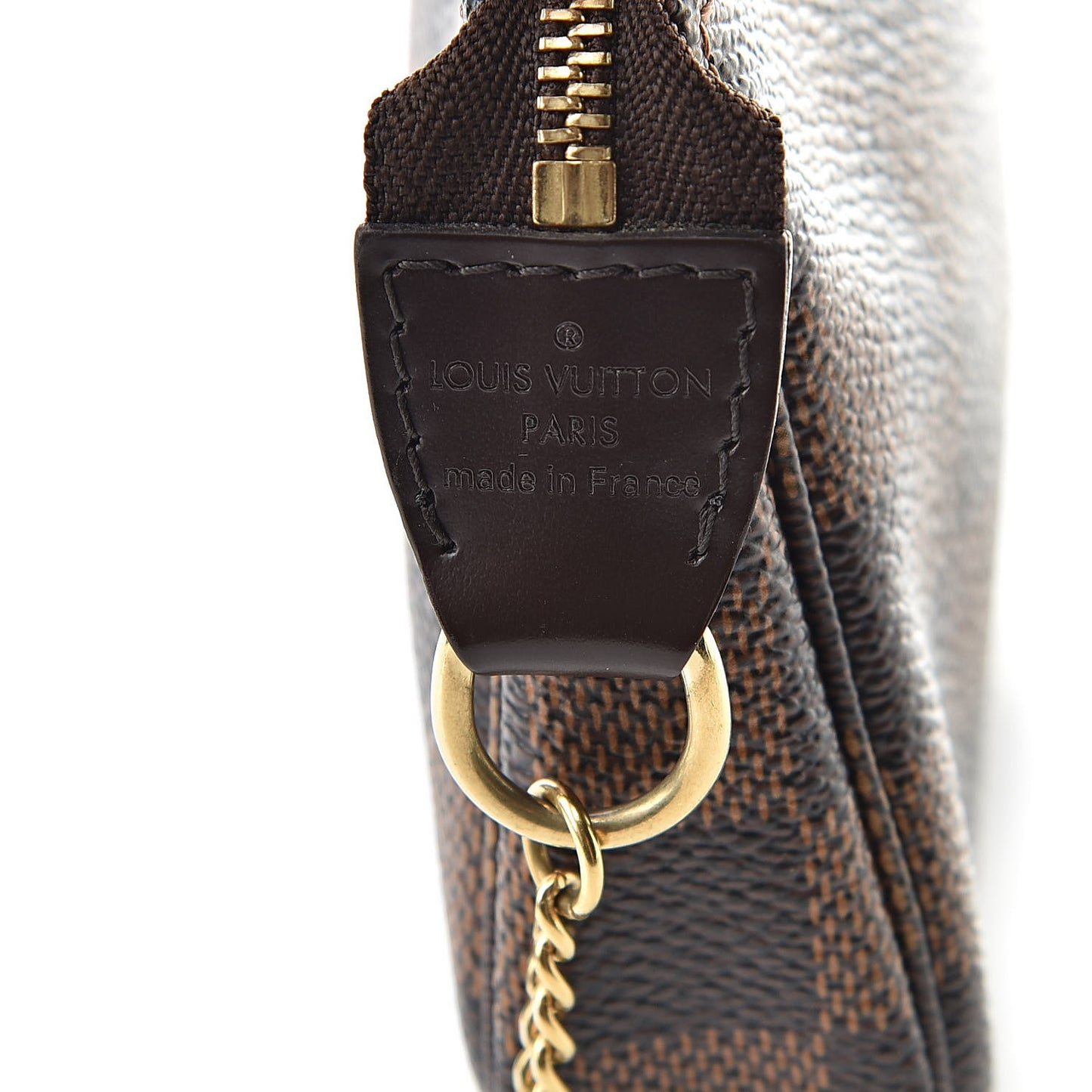 Damier Ebene Complice Trunks and Bags Mini Pochette Accessories Red