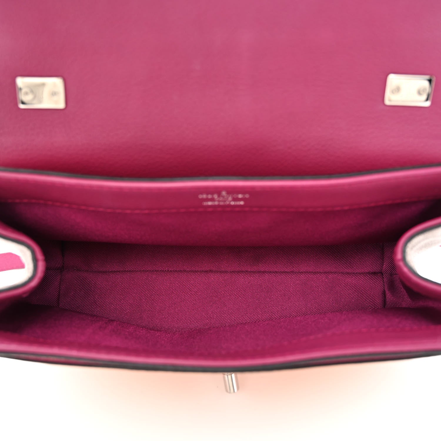 Louis Vuitton Calfskin Lockme II Chain Bag BB Grape Venus Raisin 5 of 13