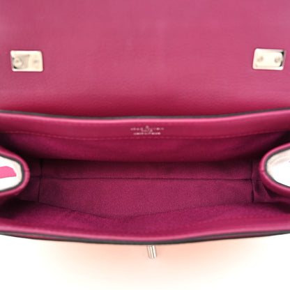 Louis Vuitton Calfskin Lockme II Chain Bag BB Grape Venus Raisin 5 of 13