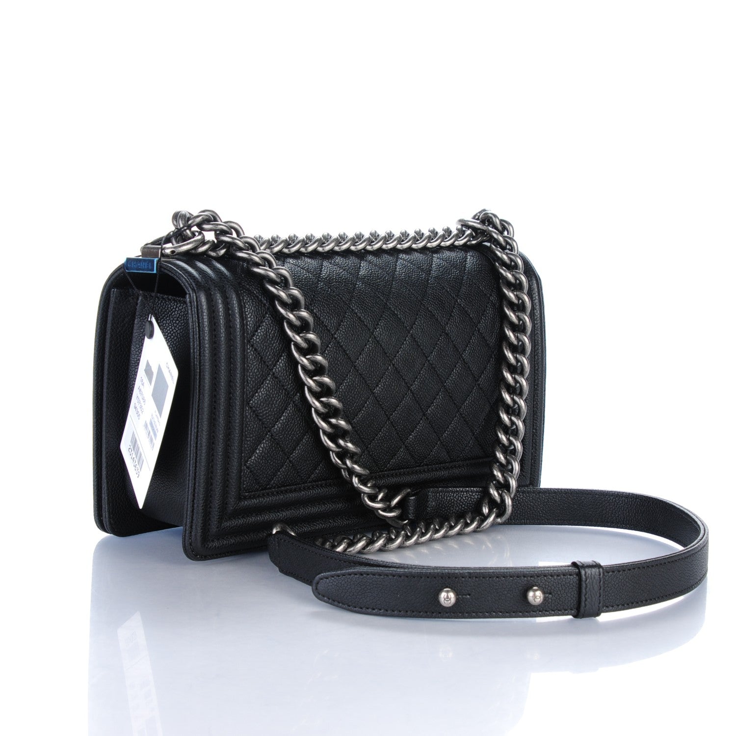 Chanel Caviar Quilted Medium Boy Flap Black 4 of 7