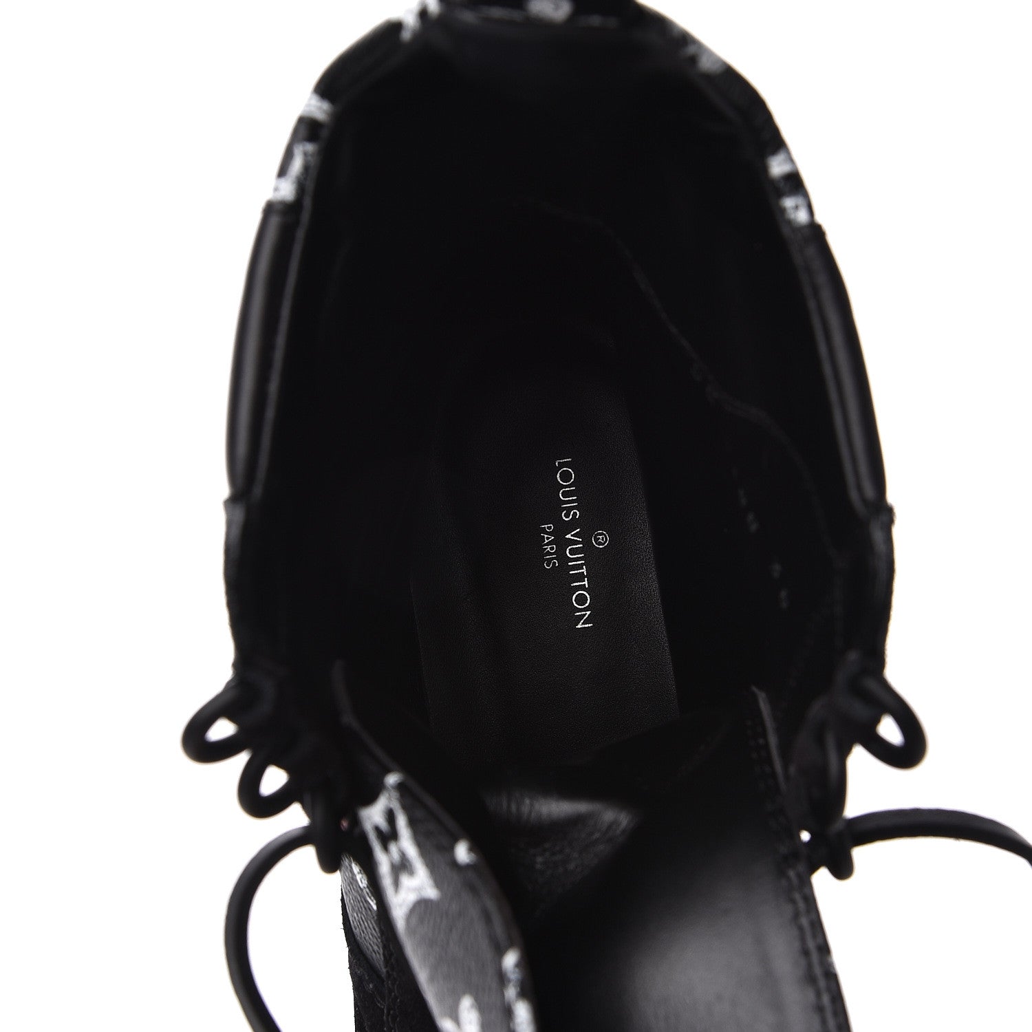 Louis Vuitton Suede Calfskin Catogram Laureate Platform Desert Boots 38 Black 8 of 10