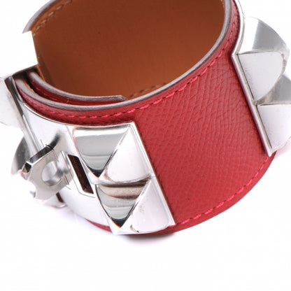 Hermes Epsom Collier de Chien CDC Bracelet S Rouge Casaque 4 of 7
