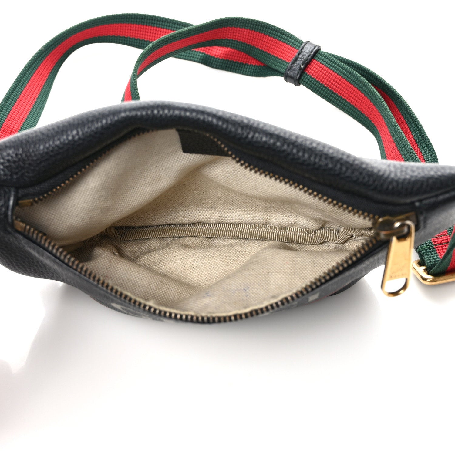 Gucci Grained Calfskin Small Logo Belt Bag Black 5 of 9