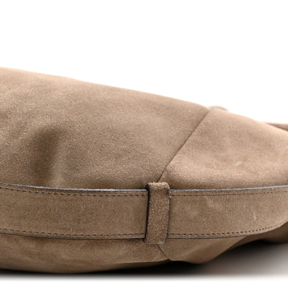 Saint Laurent Suede Buffalo Horn Mombasa Hobo Beige 10 of 11