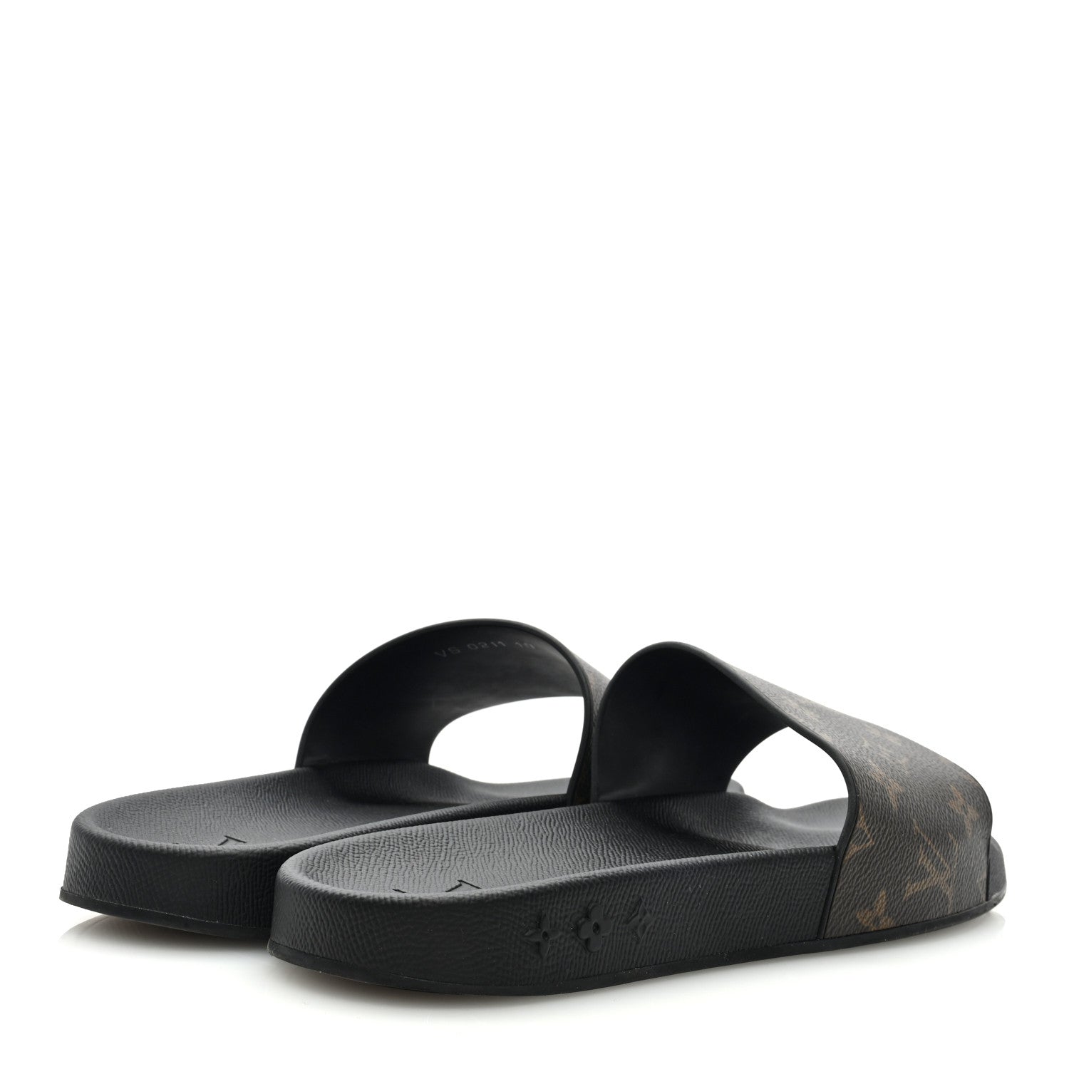 Louis Vuitton Rubber Monogram Mens Waterfront Mules 10 Macassar 4 of 7