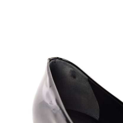 Louis Vuitton Patent Grosgrain Bow Ballet Flats 40 Black 14 of 16