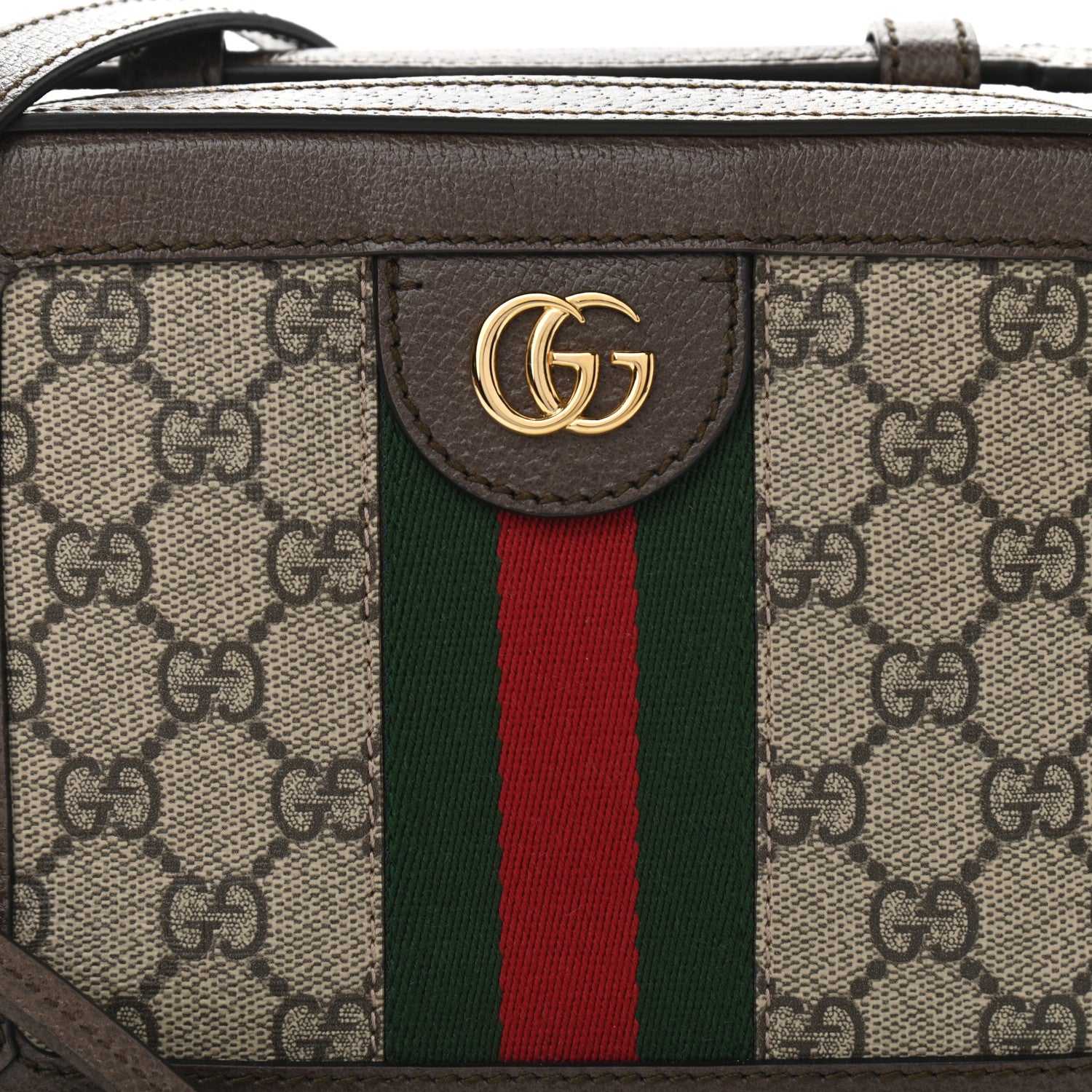Gucci GG Supreme Monogram Mini Ophidia Top Handle Shoulder Bag Brown 8 of 11