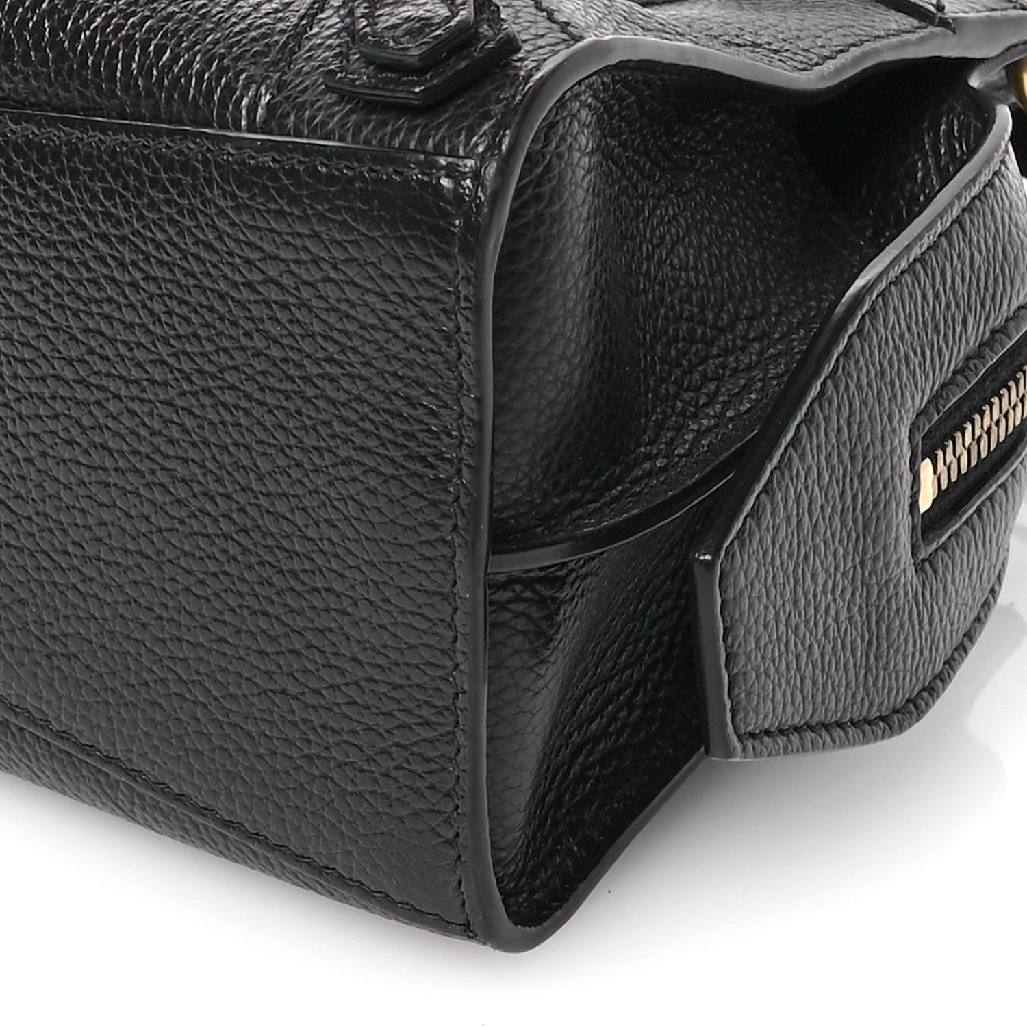 Balenciaga Grained Calfskin Neo Classic Gold Hardware Mini City Black 10 of 13