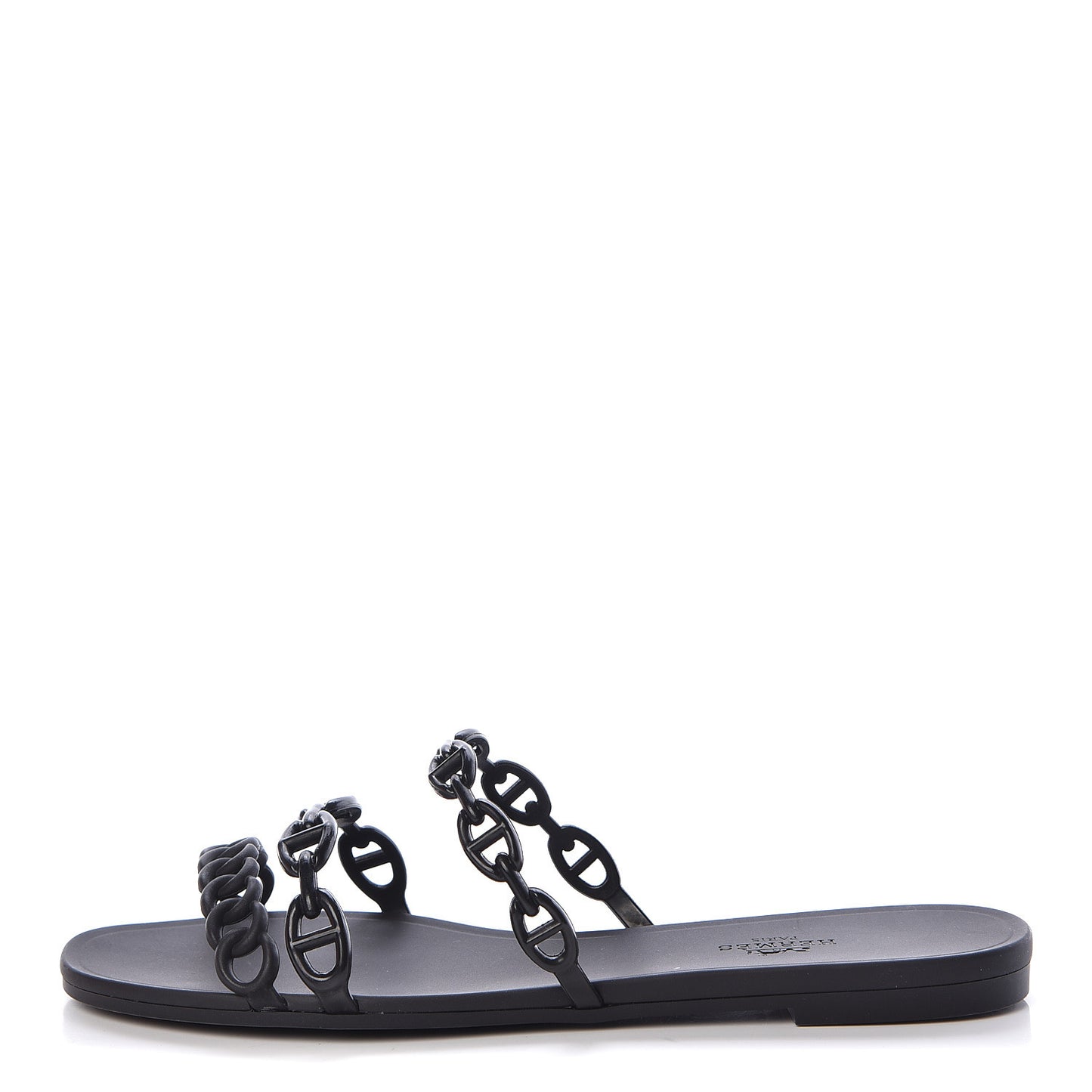 Rubber Chaine d'Ancre Rivage Sandals 38 Black