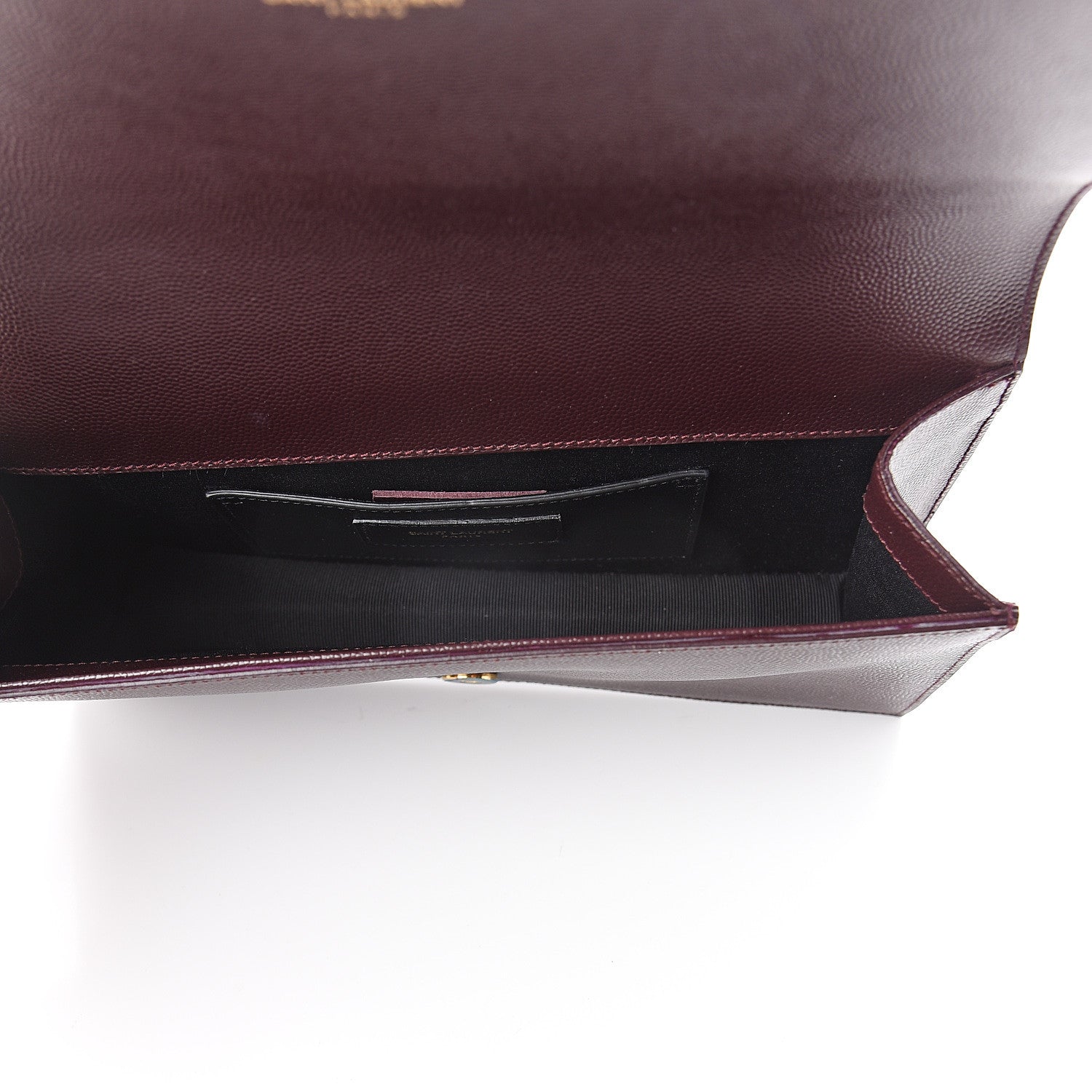Saint Laurent Grain De Poudre Classic Kate Monogram Clutch Amaranto 4 of 5