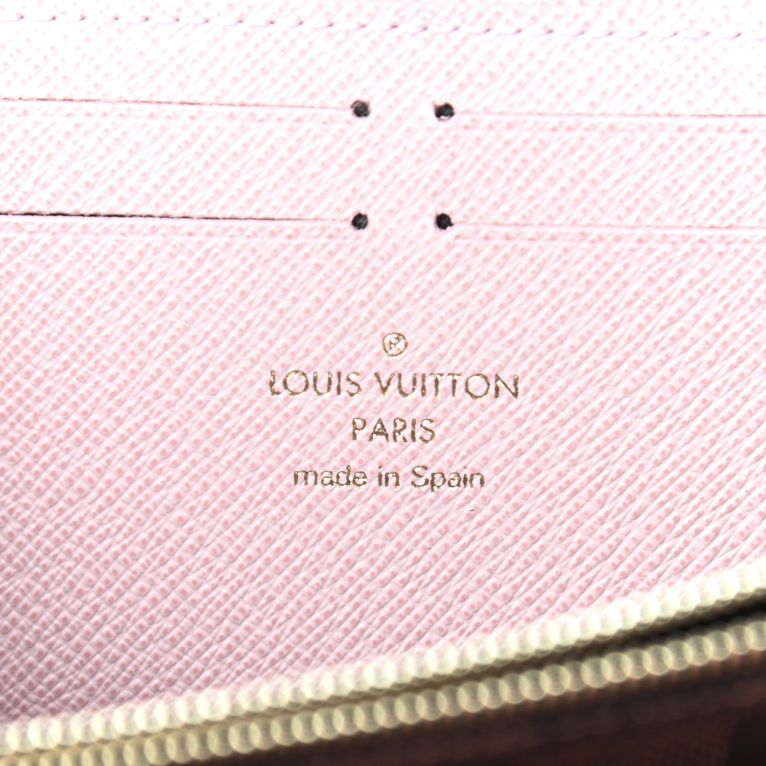 Louis Vuitton Damier Ebene Clemence Wallet Rose Ballerine 6 of 6