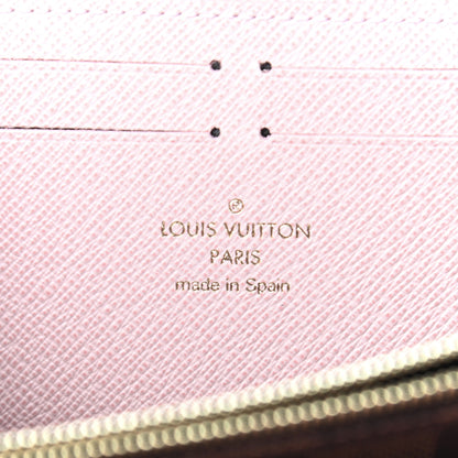Louis Vuitton Damier Ebene Clemence Wallet Rose Ballerine 6 of 6