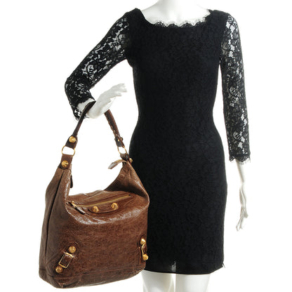 Balenciaga Agneau Giant 21 Gold Hardware Day Hobo Charbon 2 of 14