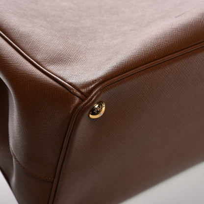 Prada Saffiano Lux Extra Large Galleria Double Zip Tote Cannella 10 of 13