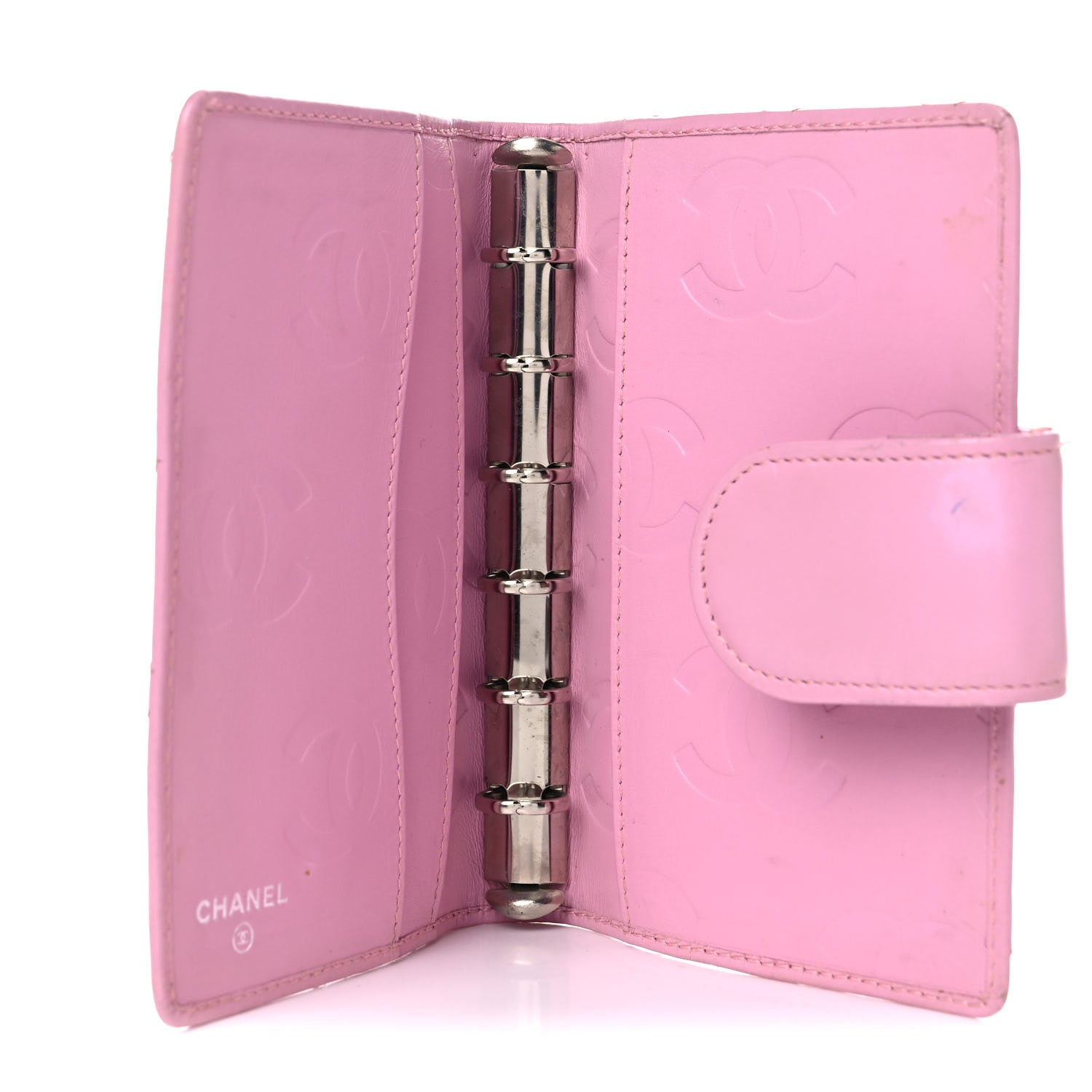 Chanel Calfskin Quilted Small Cambon Agenda Planner Pink 5 of 21