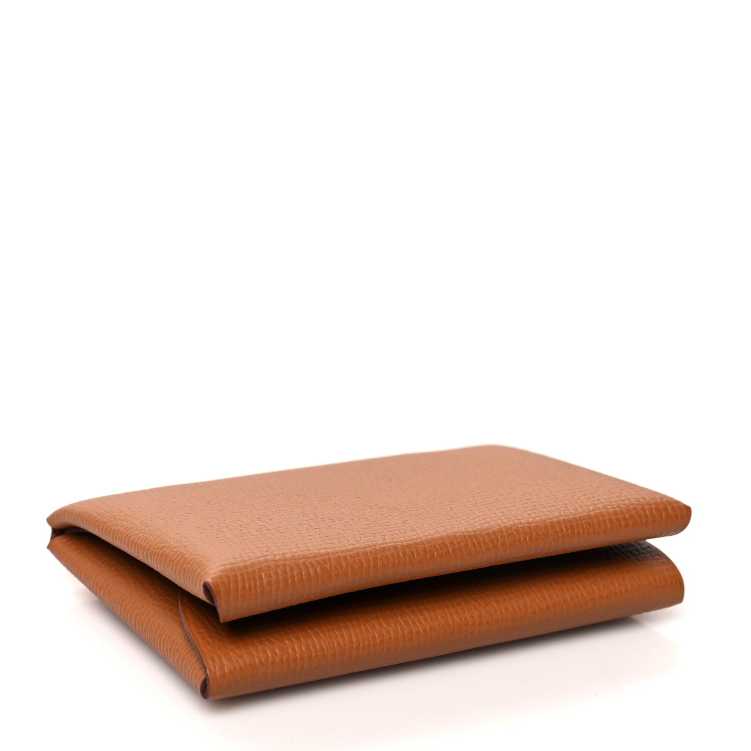 Hermes Epsom Calvi Duo Card Case Gold 4 of 9